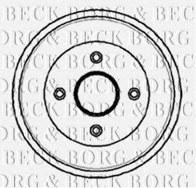 BORG & BECK bbr7034 -  Тормозной барабан
